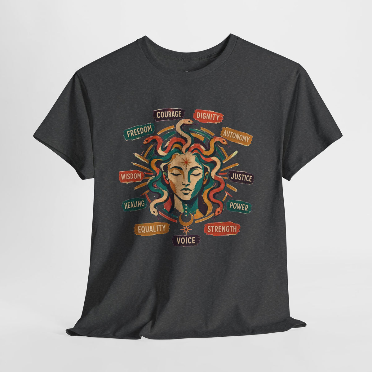 Medusa Shirt, Colorful Empowerment Graphic Tee