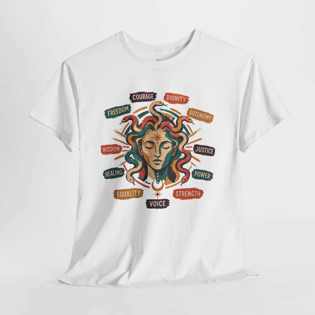 Medusa Shirt, Colorful Empowerment Graphic Tee