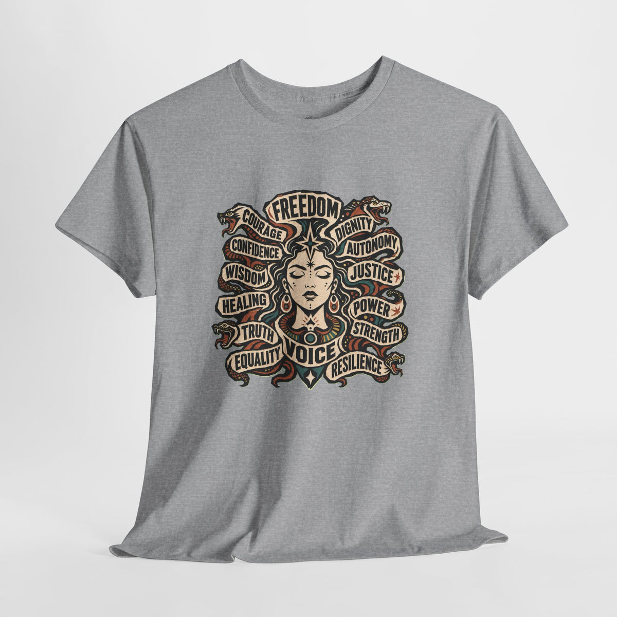 Empowerment Shirt: Serpent Portrait Graphic Tee