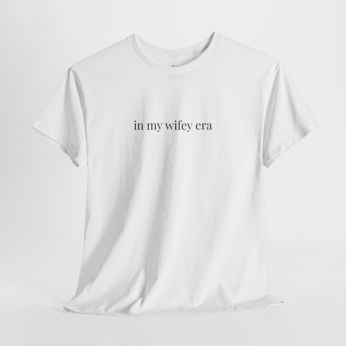 Wifey Era Shirt | Minimalist Wife Tee, Newlywed Gift, Marriage Era Cotton T-Shirt