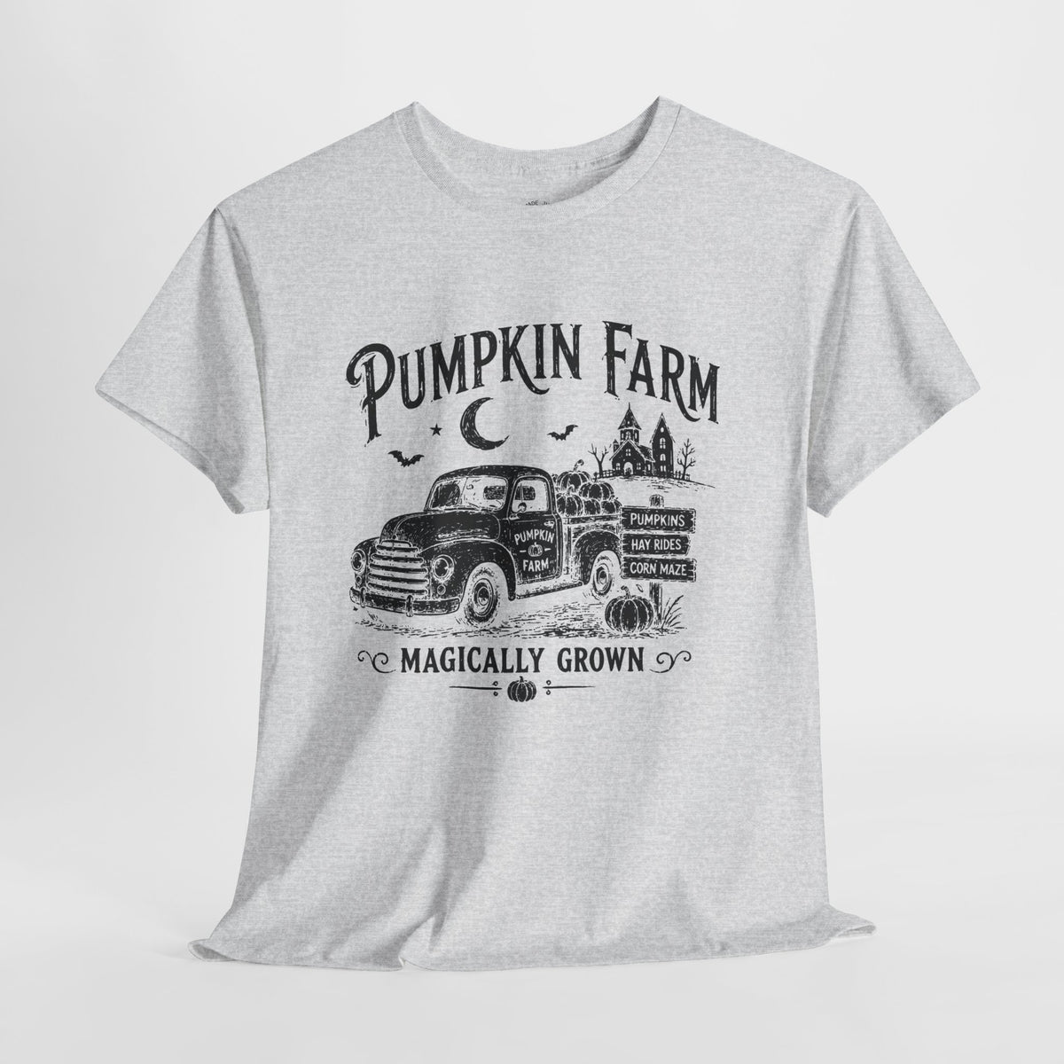 Pumpkin Patch T-Shirt: Vintage Farm Truck, 100% Cotton