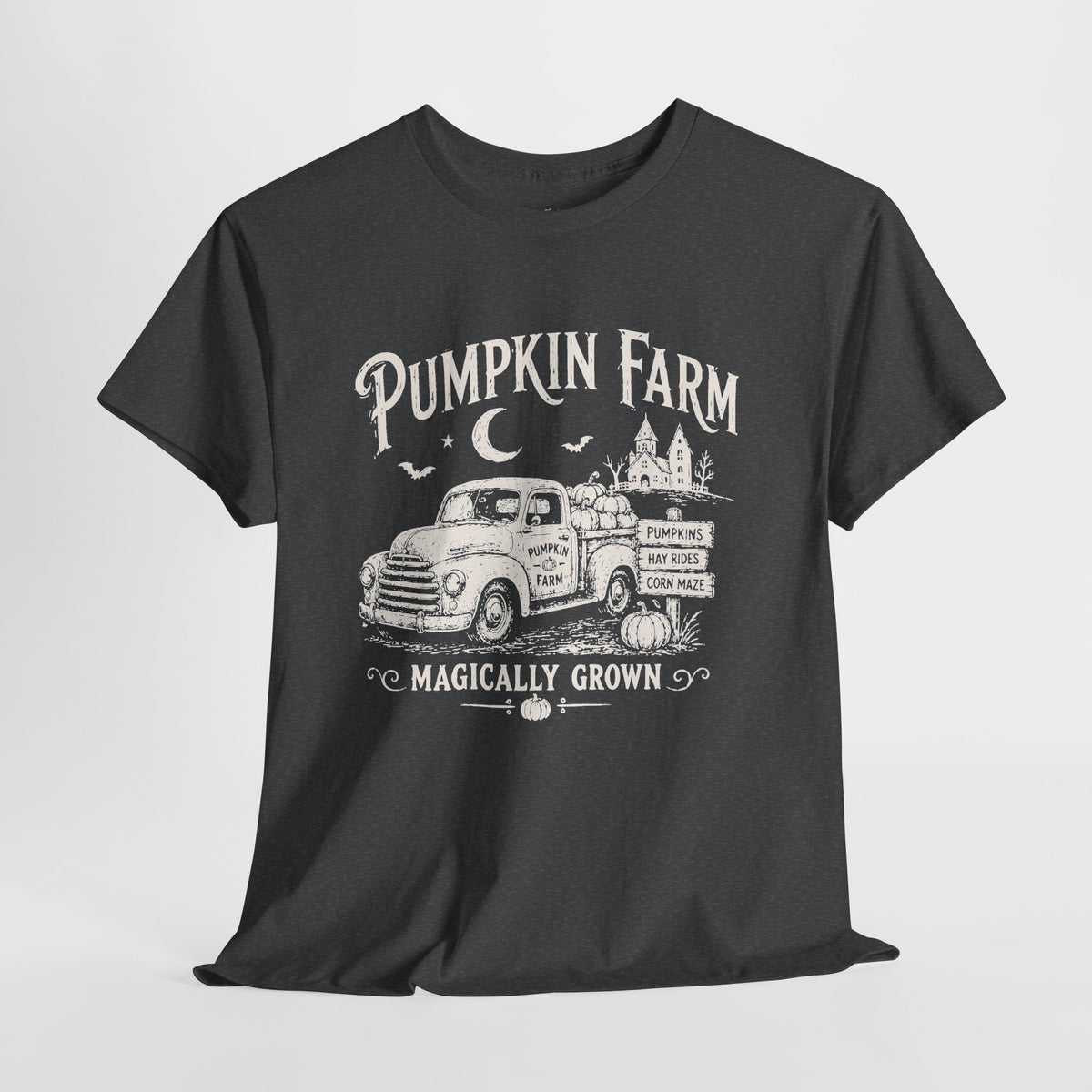 Pumpkin Patch T-Shirt: Vintage Farm Truck, 100% Cotton
