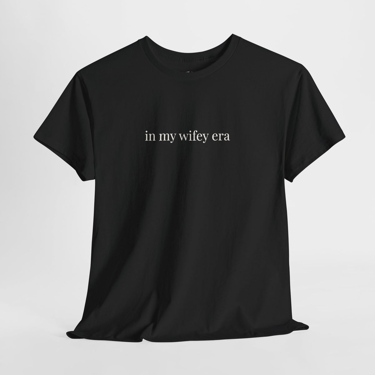 Wifey Era Shirt | Minimalist Wife Tee, Newlywed Gift, Marriage Era Cotton T-Shirt