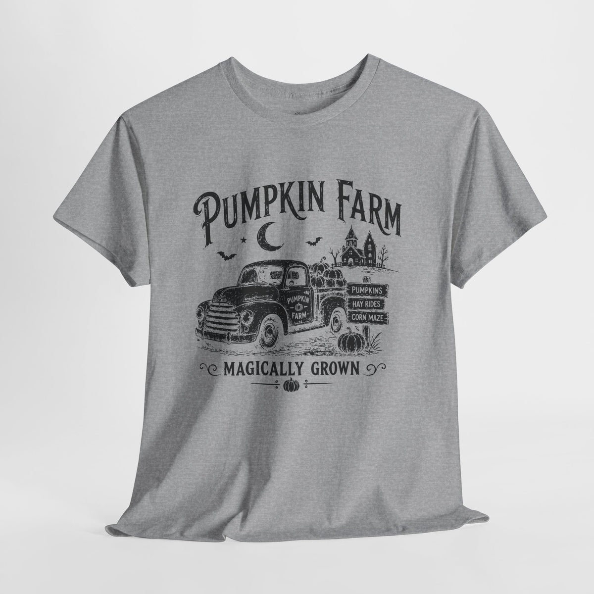 Pumpkin Patch T-Shirt: Vintage Farm Truck, 100% Cotton