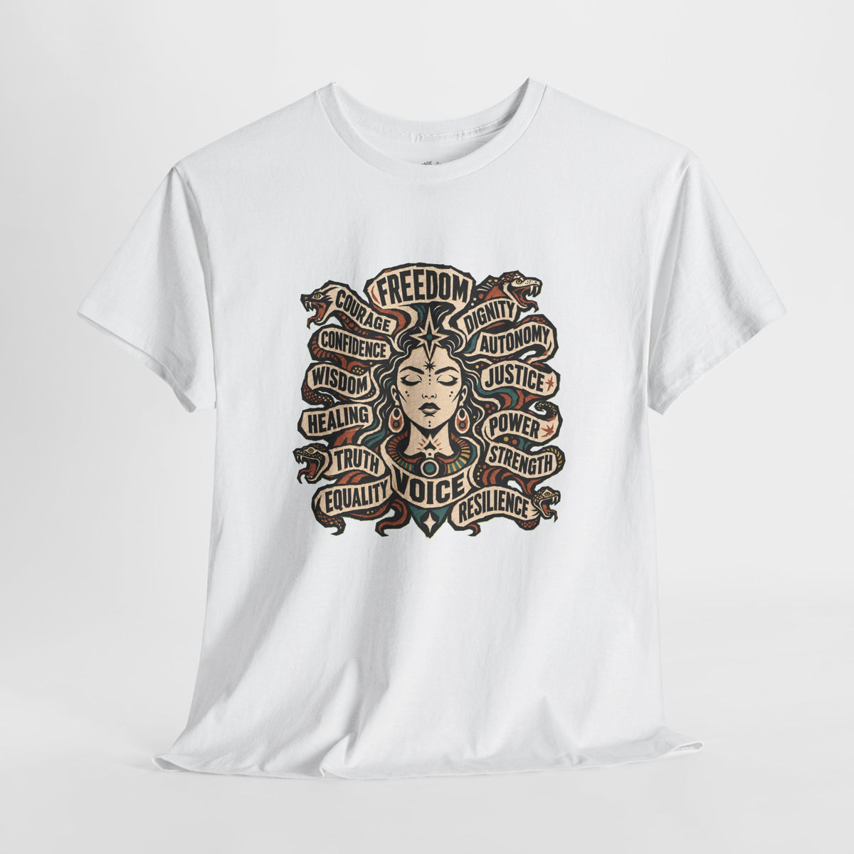 Empowerment Shirt: Serpent Portrait Graphic Tee