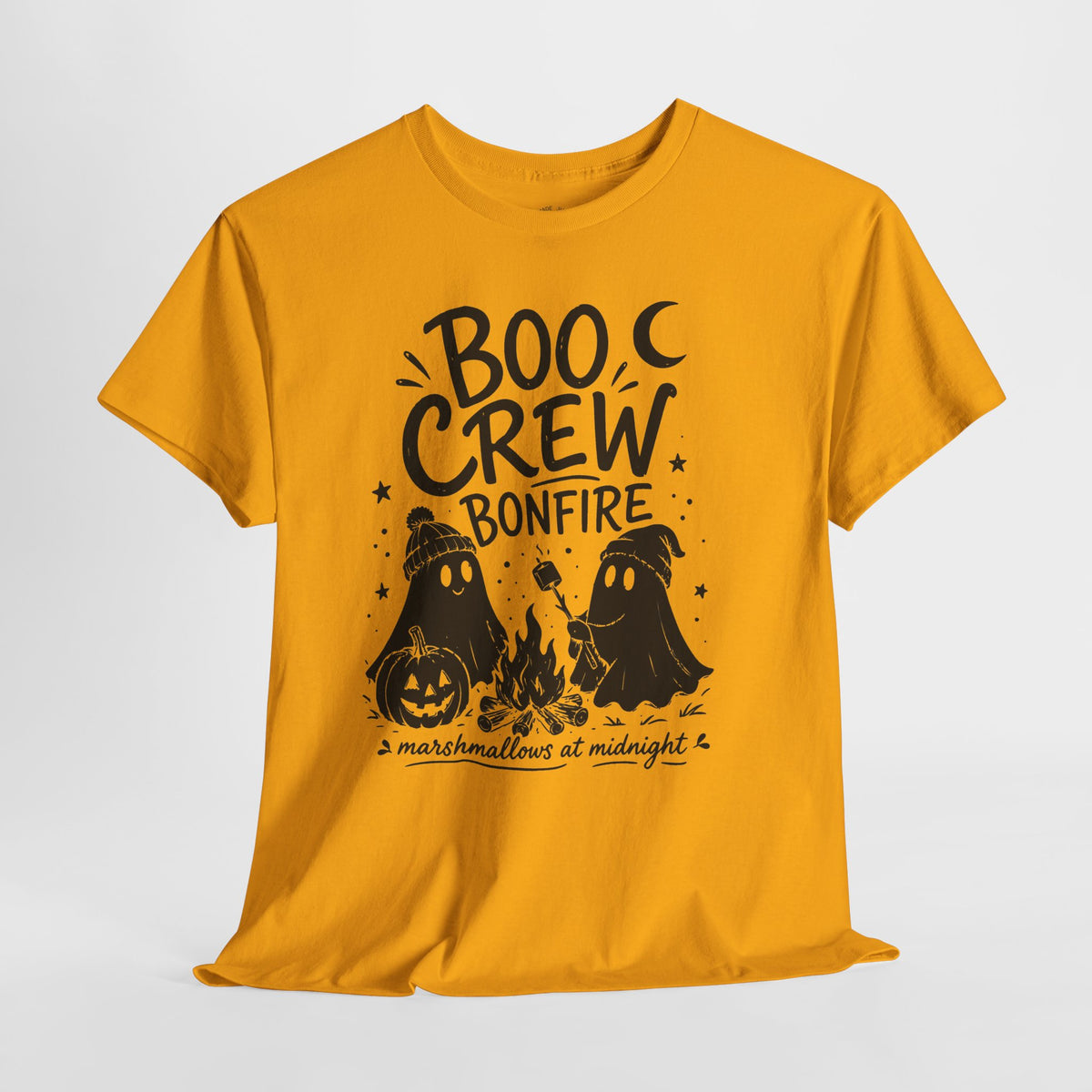 Boo Crew Ghost Bonfire Tee, Camping Outfit, Halloween Top, Fall Festival Casual Wear