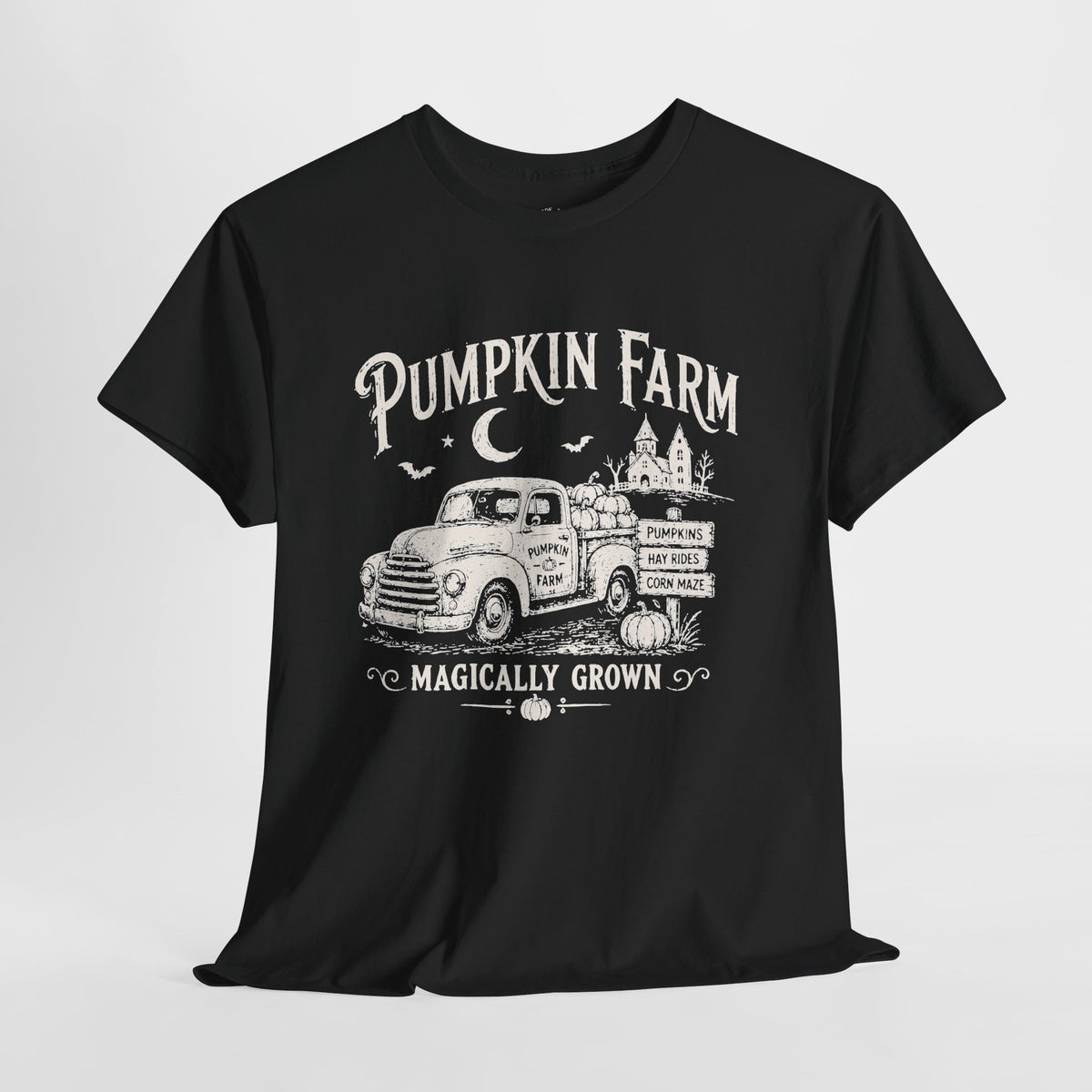 Pumpkin Patch T-Shirt: Vintage Farm Truck, 100% Cotton