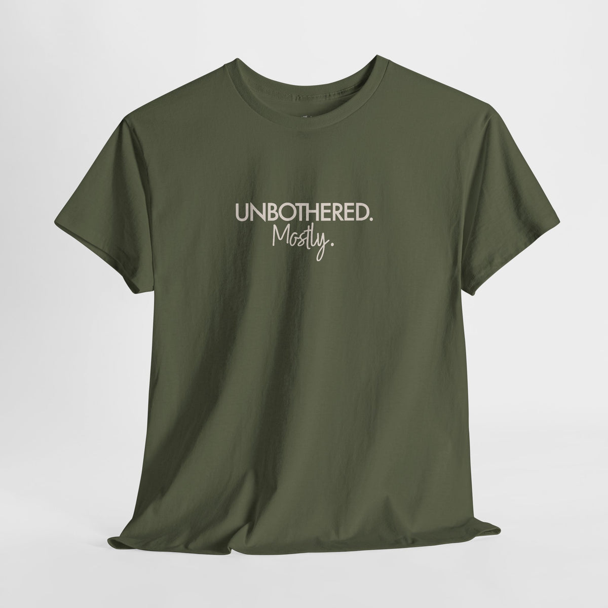 Funny Unbothered Shirt, Unbothered Mostly, Cotton Graphic Tee