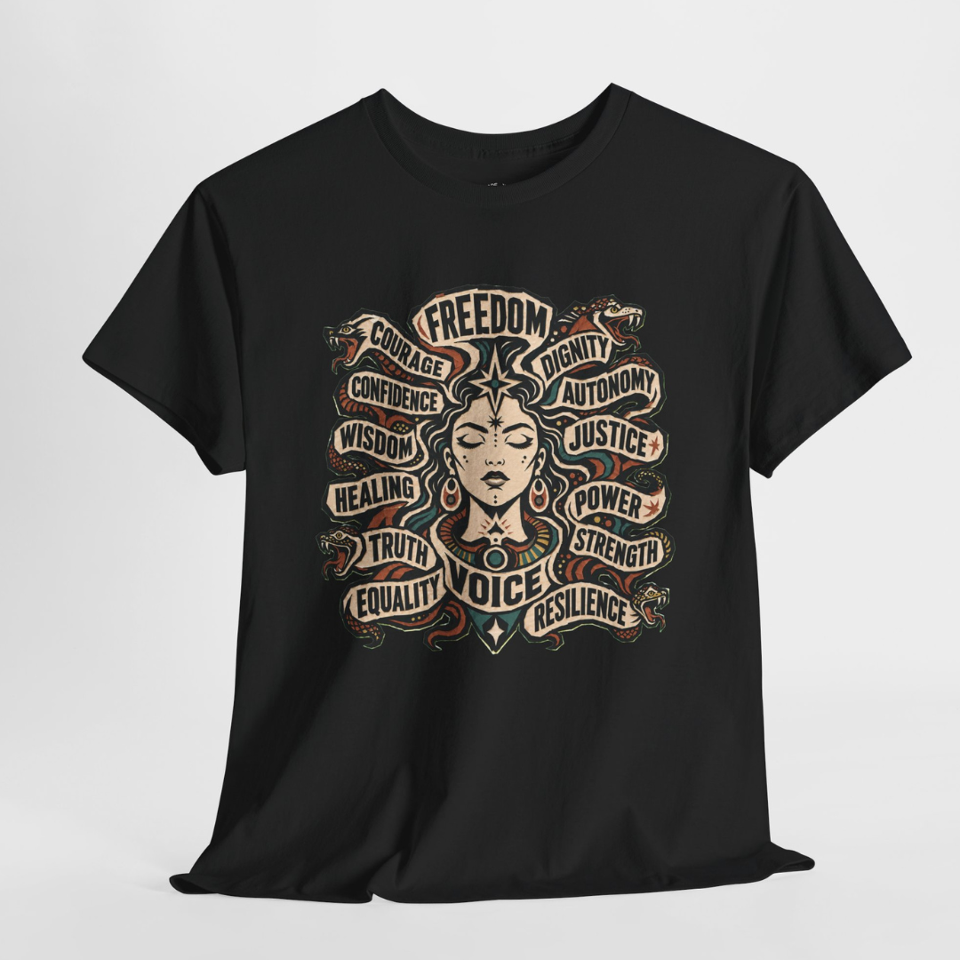 Empowerment Shirt: Serpent Portrait Graphic Tee