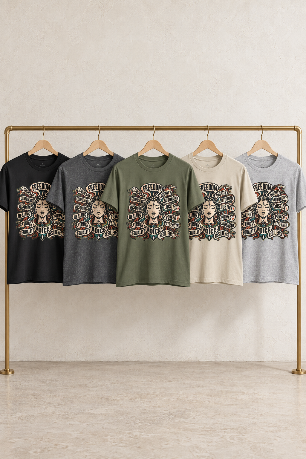Empowerment Shirt: Serpent Portrait Graphic Tee
