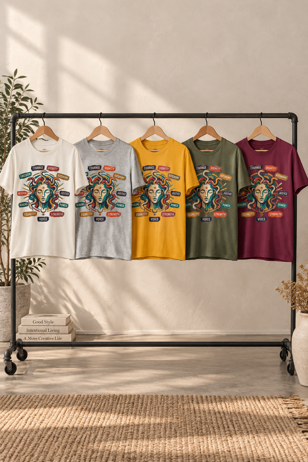 Medusa Shirt, Colorful Empowerment Graphic Tee