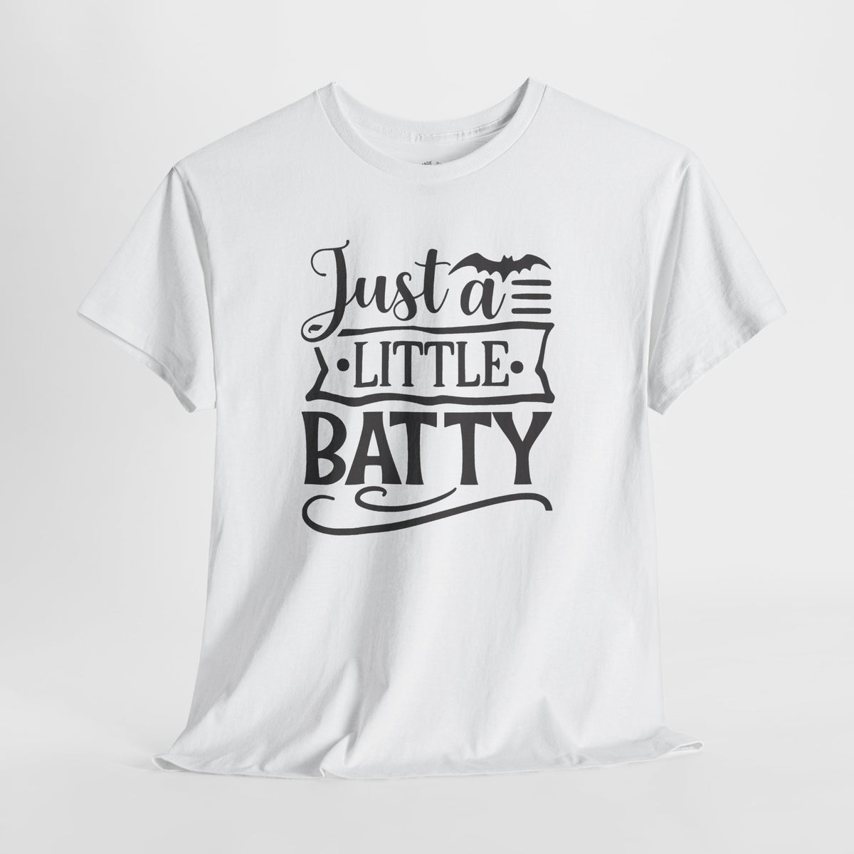 Batty Halloween Shirt: Just a Little Batty Graphic Tee