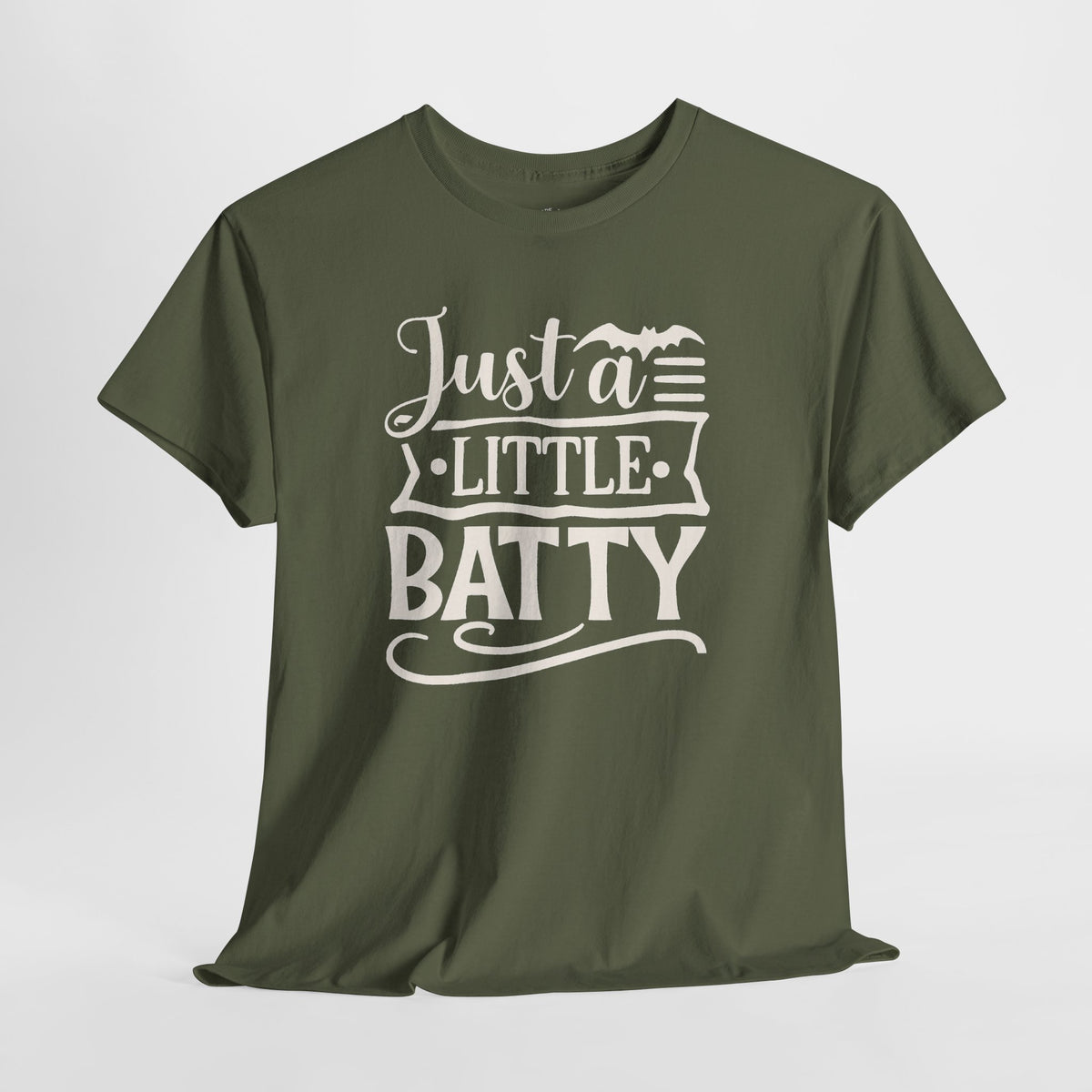 Batty Halloween Shirt: Just a Little Batty Graphic Tee