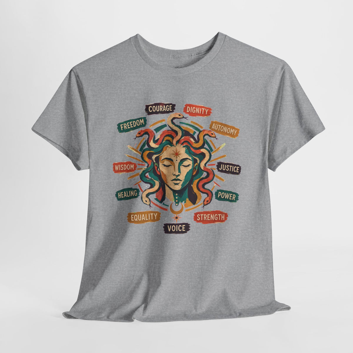 Medusa Shirt, Colorful Empowerment Graphic Tee