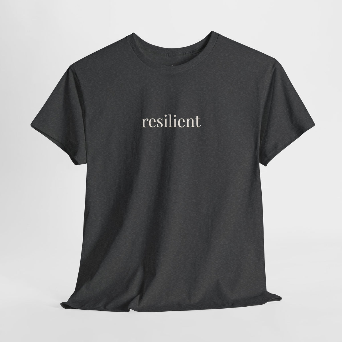 Resilient Shirt | Minimalist Strength Tee, Encouragement Cotton T-Shirt