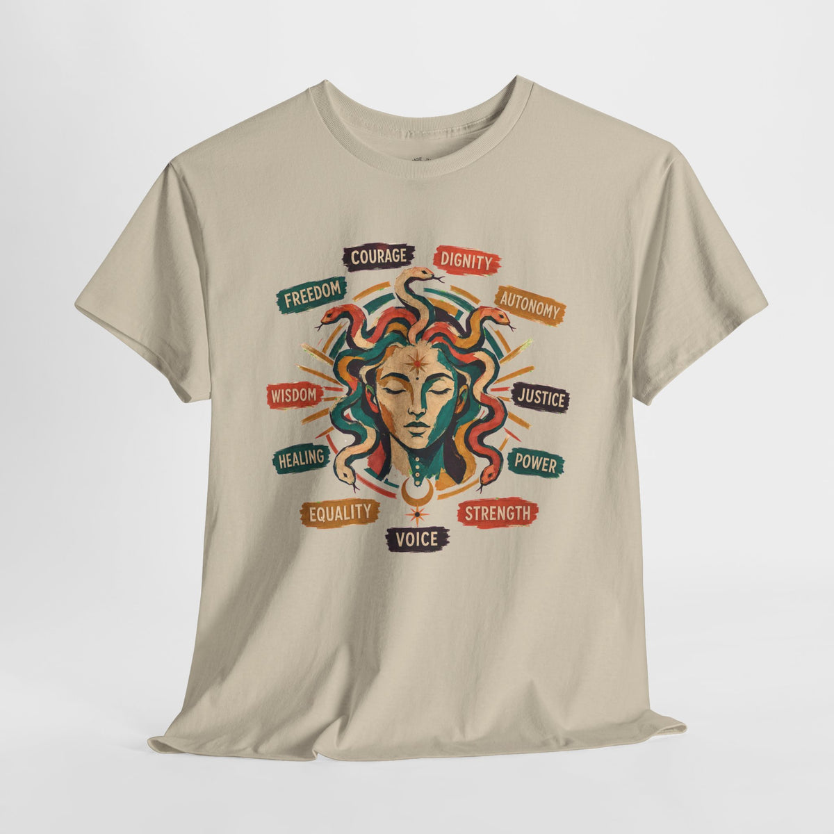 Medusa Shirt, Colorful Empowerment Graphic Tee