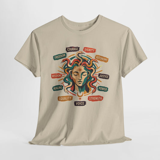 Medusa Shirt, Colorful Empowerment Graphic Tee