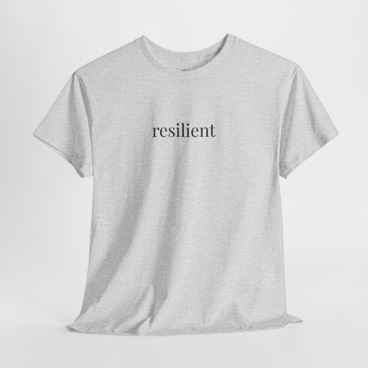 Resilient Shirt | Minimalist Strength Tee, Encouragement Cotton T-Shirt