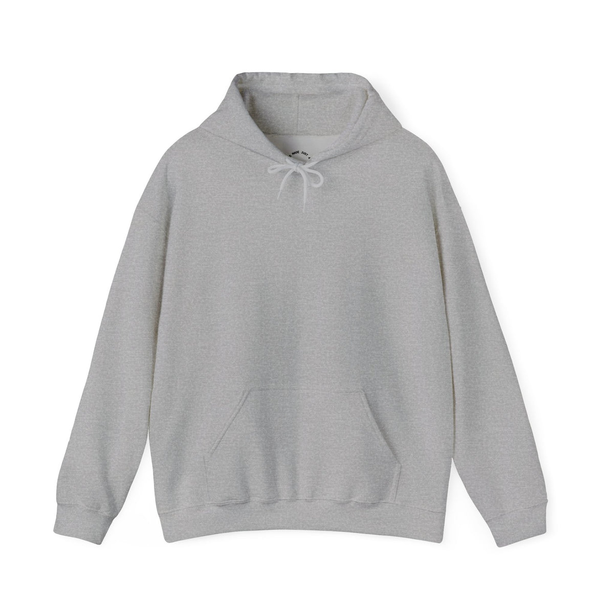 Blank front of gray hoodie