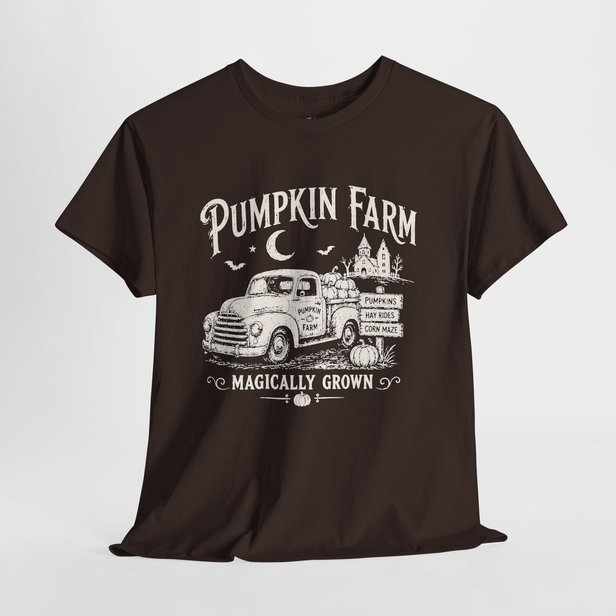 Pumpkin Patch T-Shirt: Vintage Farm Truck, 100% Cotton