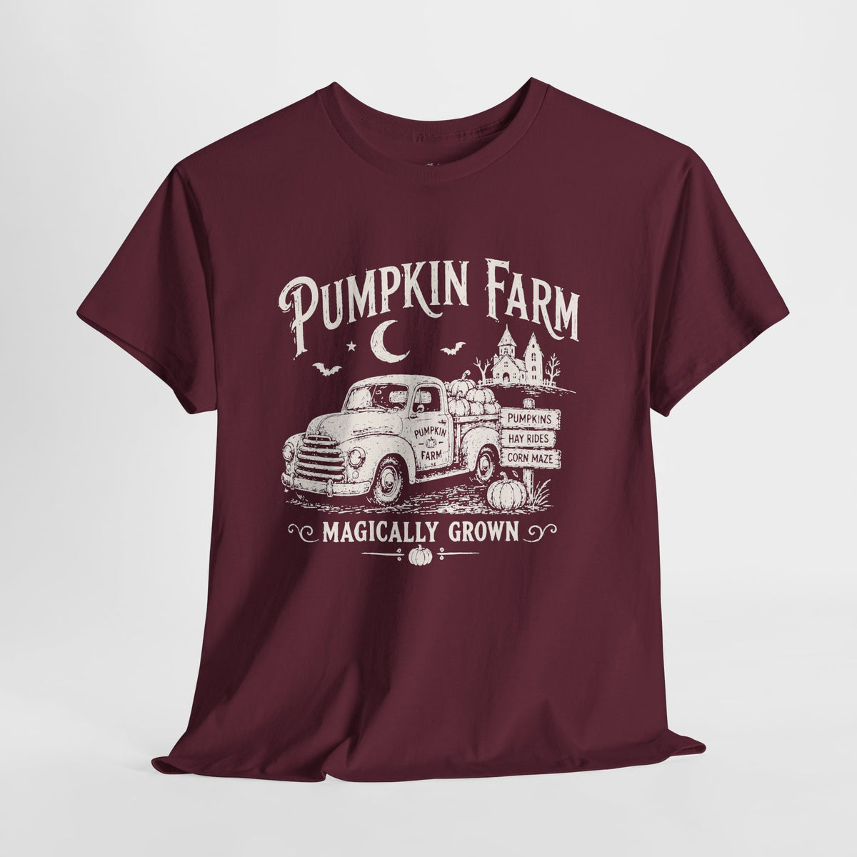 Pumpkin Patch T-Shirt: Vintage Farm Truck, 100% Cotton