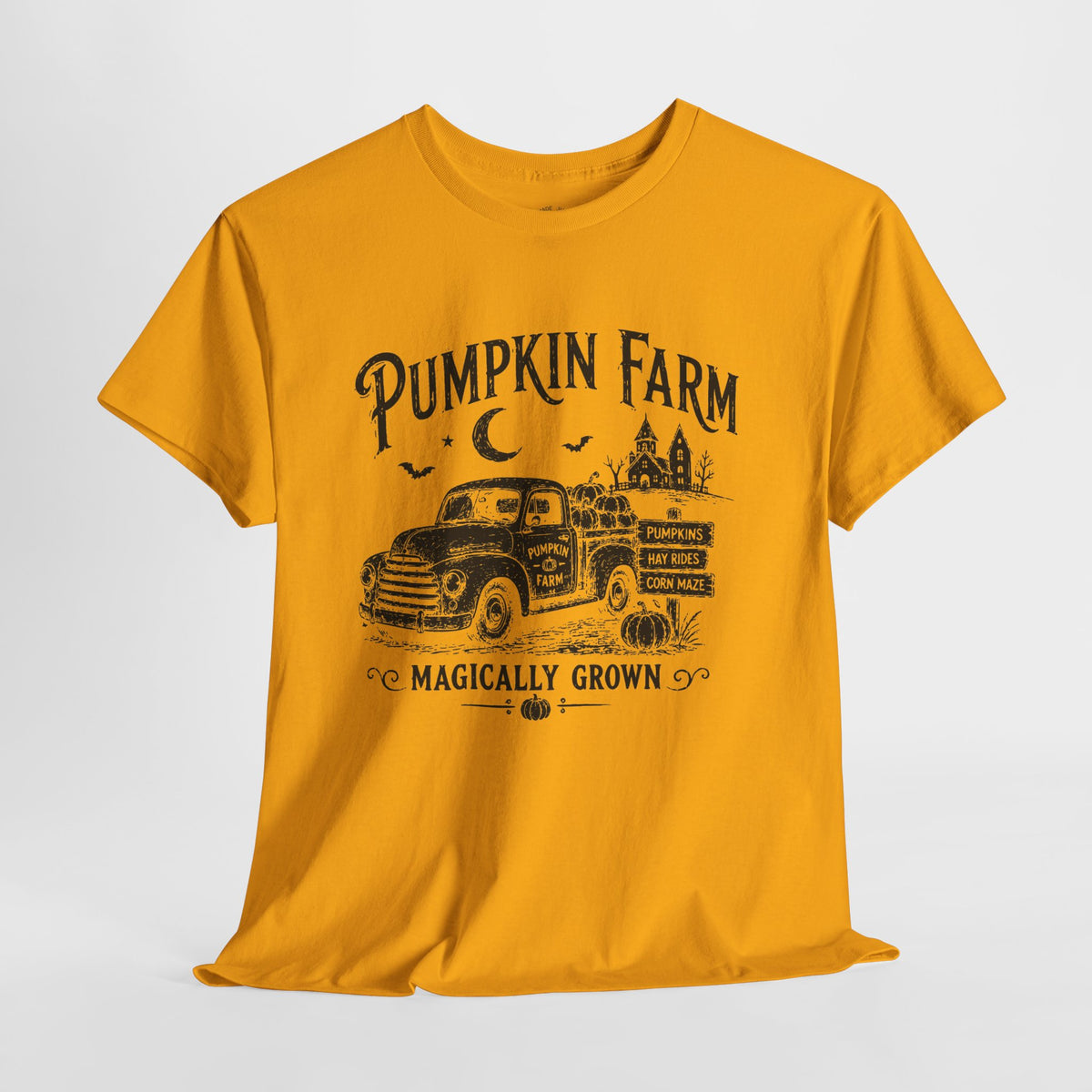 Pumpkin Patch T-Shirt: Vintage Farm Truck, 100% Cotton