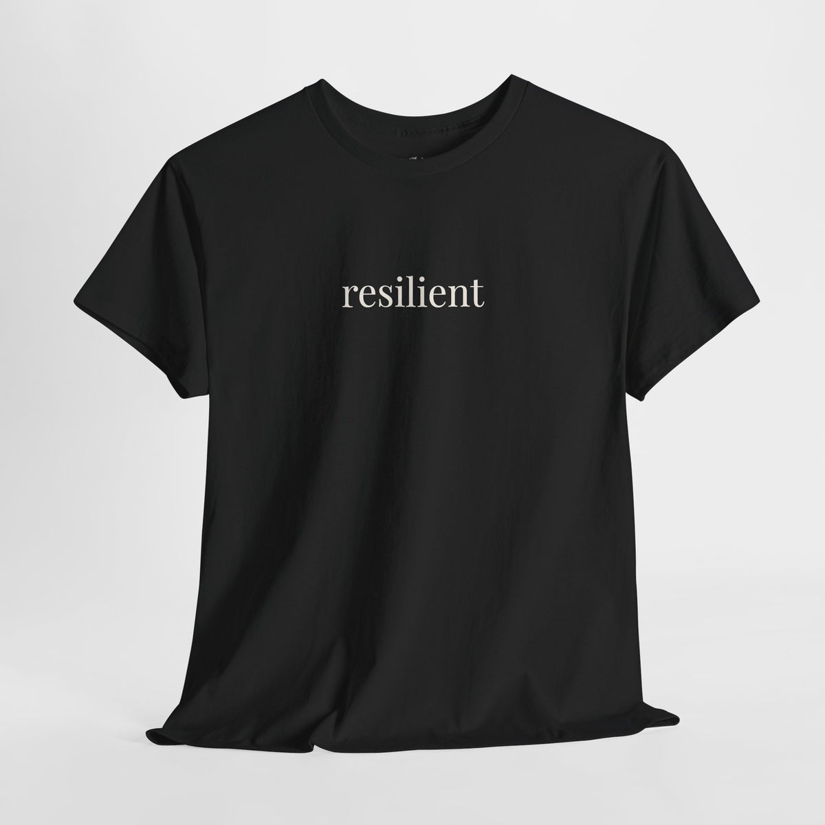 Resilient Shirt | Minimalist Strength Tee, Encouragement Cotton T-Shirt
