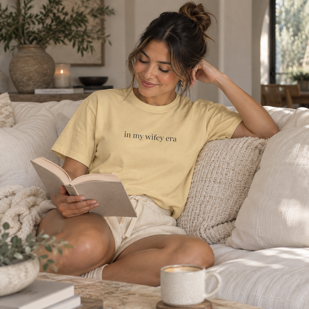 Wifey Era Shirt | Minimalist Wife Tee, Newlywed Gift, Marriage Era Cotton T-Shirt