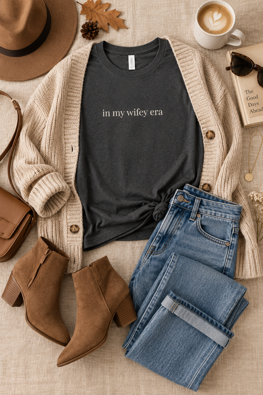 Wifey Era Shirt | Minimalist Wife Tee, Newlywed Gift, Marriage Era Cotton T-Shirt