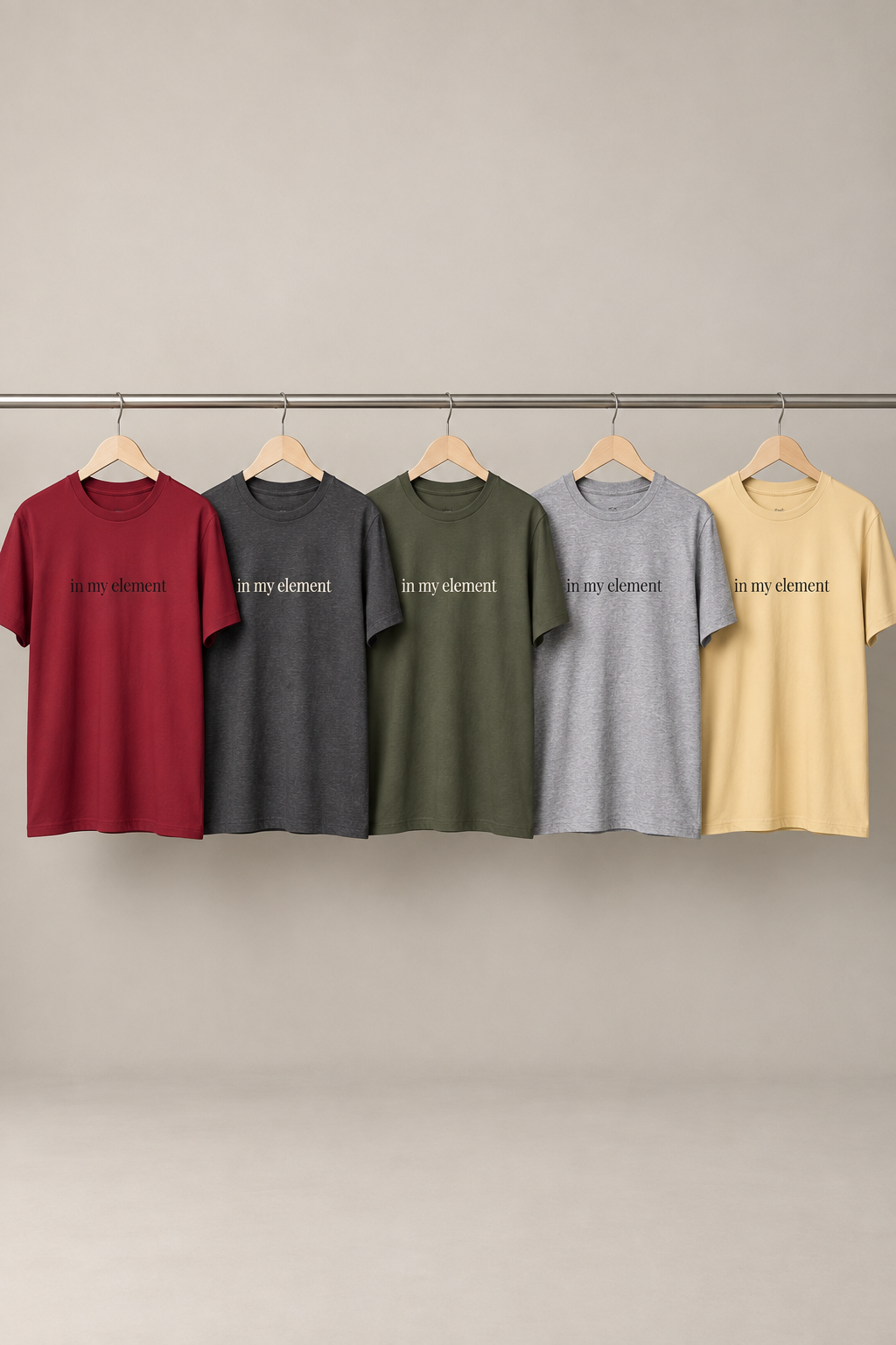 In My Element Shirt | Minimalist Confidence Tee, Self Expression Cotton T-Shirt