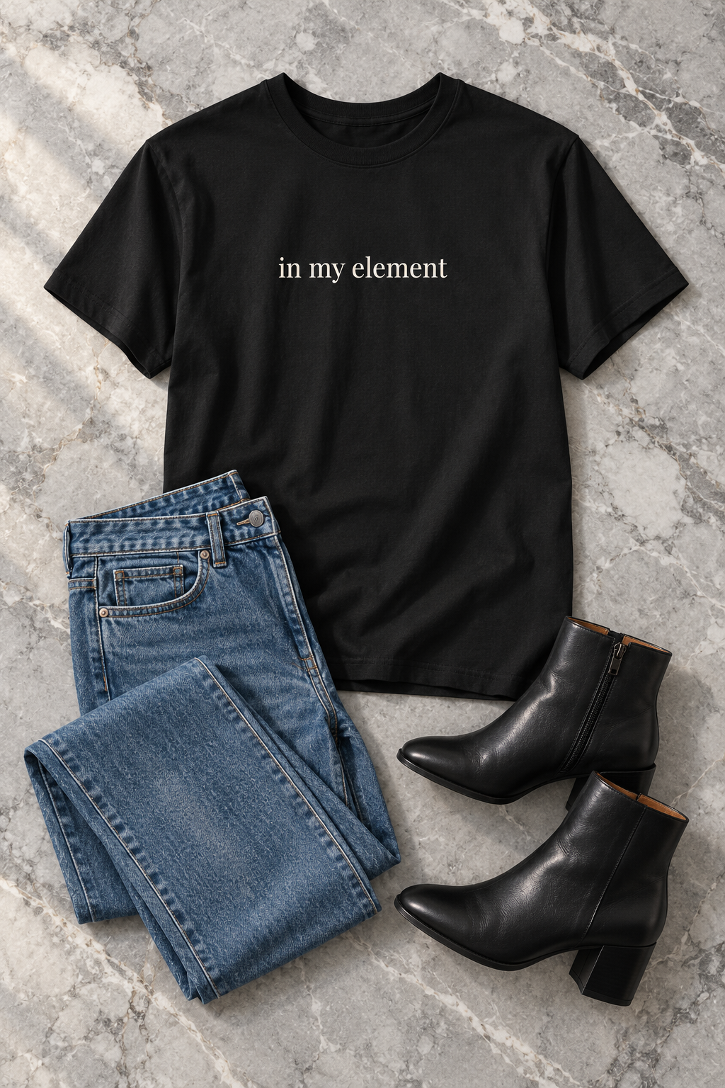 In My Element Shirt | Minimalist Confidence Tee, Self Expression Cotton T-Shirt