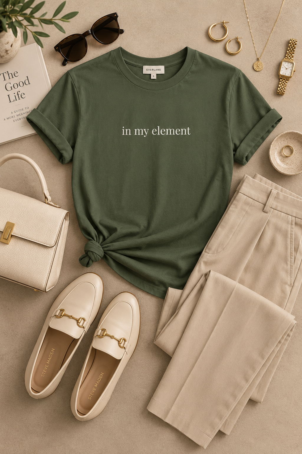 In My Element Shirt | Minimalist Confidence Tee, Self Expression Cotton T-Shirt