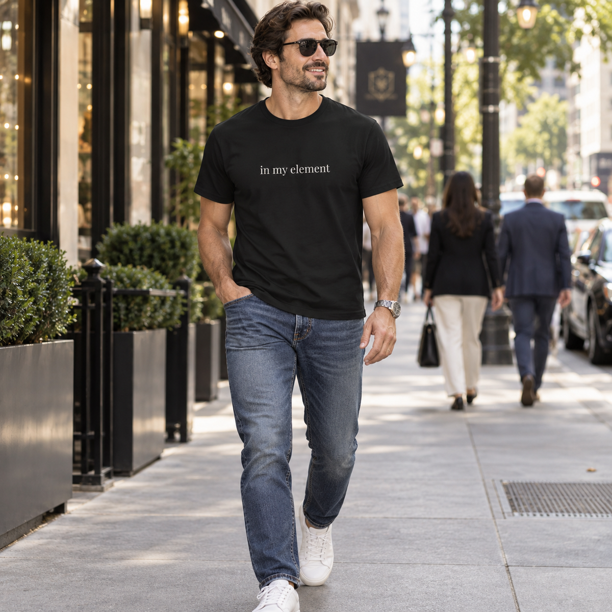 In My Element Shirt | Minimalist Confidence Tee, Self Expression Cotton T-Shirt