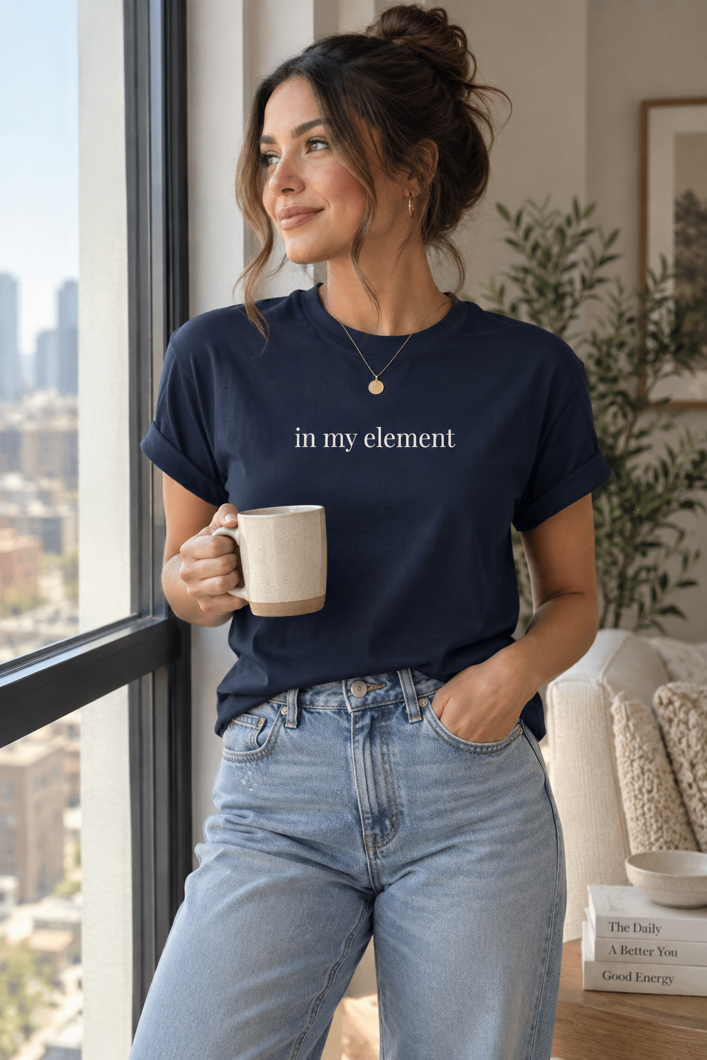 In My Element Shirt | Minimalist Confidence Tee, Self Expression Cotton T-Shirt