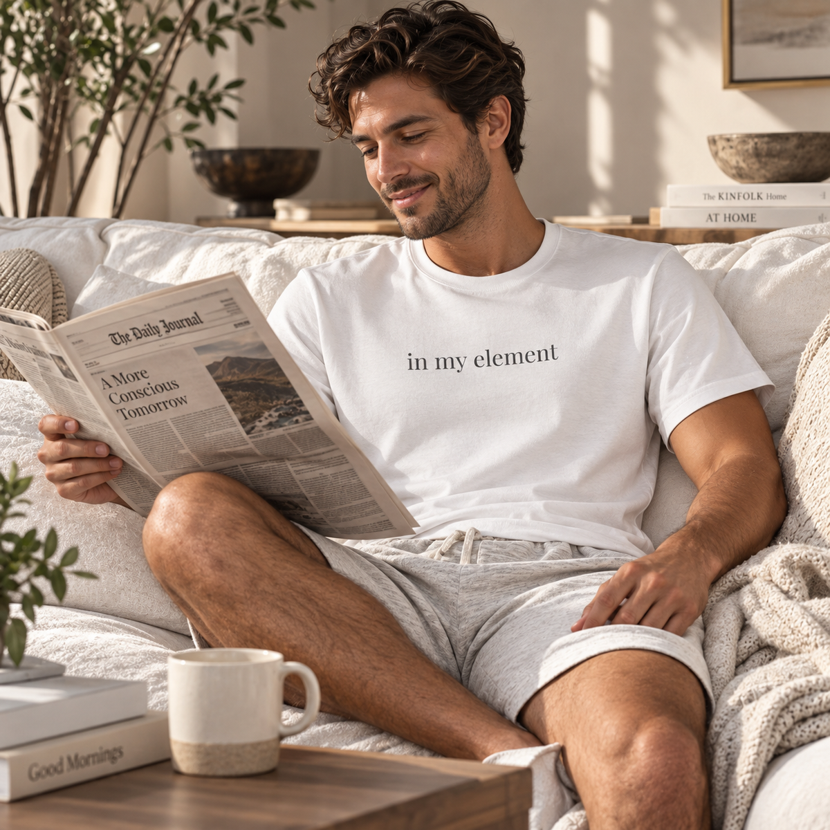 In My Element Shirt | Minimalist Confidence Tee, Self Expression Cotton T-Shirt