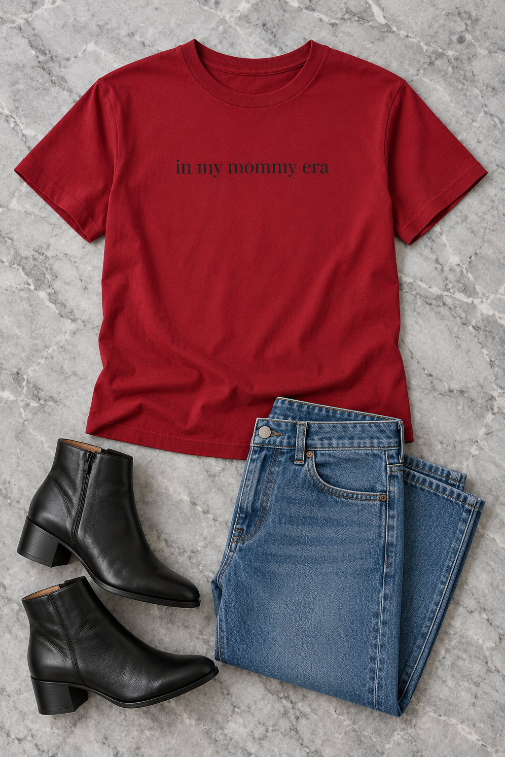 Mommy Era Shirt | Minimalist Mom Tee, New Mom Gift, Motherhood Cotton T-Shirt