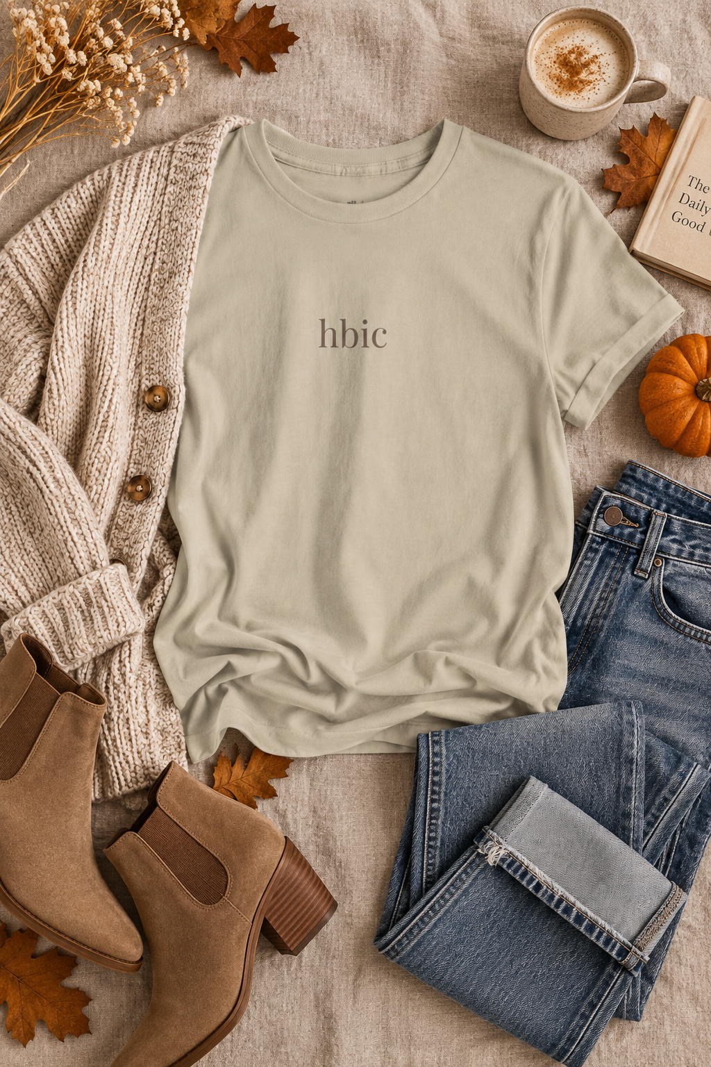 HBIC Shirt | Minimalist Boss Woman Tee, Bold Confidence Cotton T-Shirt
