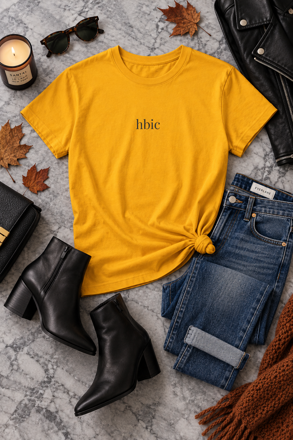 HBIC Shirt | Minimalist Boss Woman Tee, Bold Confidence Cotton T-Shirt