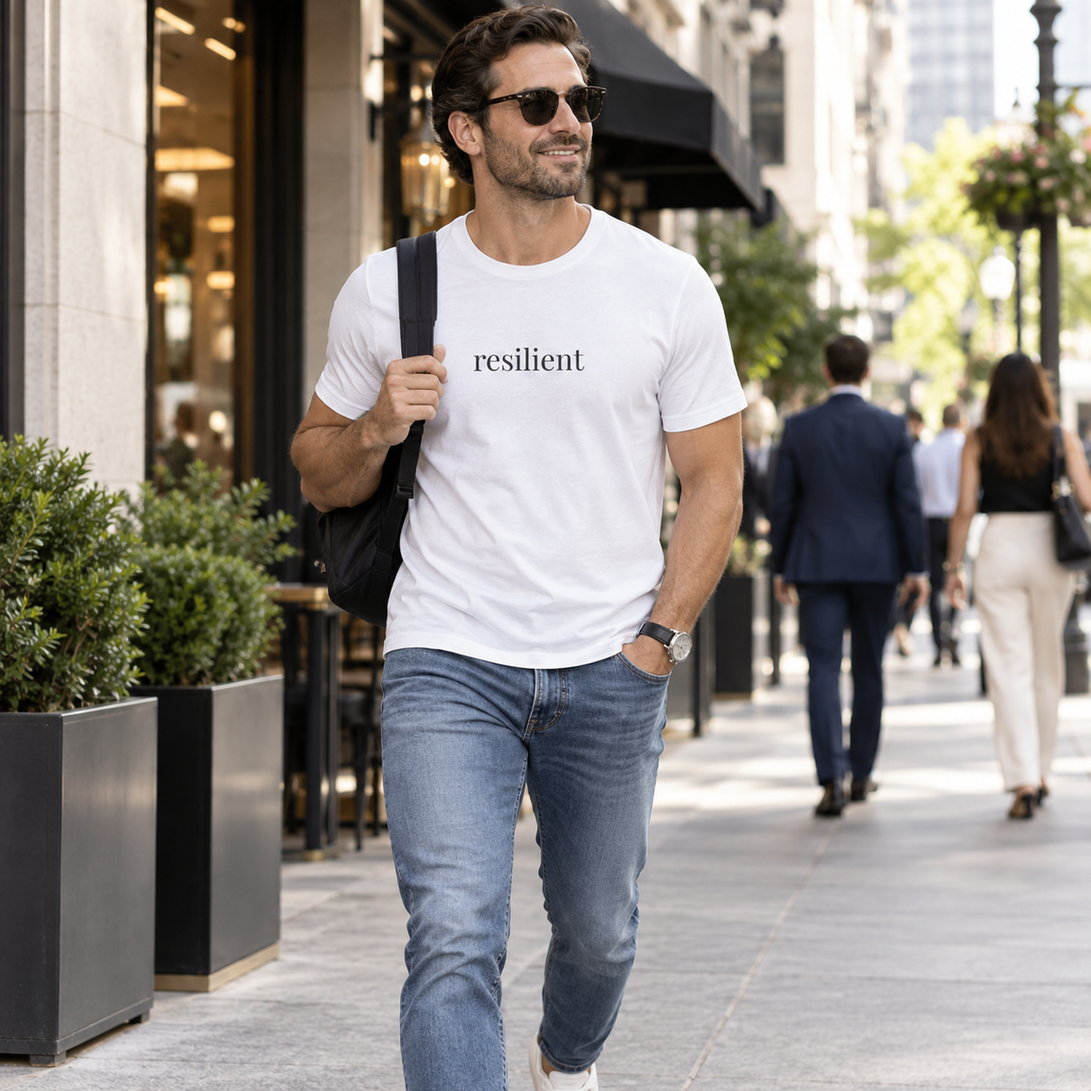 Resilient Shirt | Minimalist Strength Tee, Encouragement Cotton T-Shirt