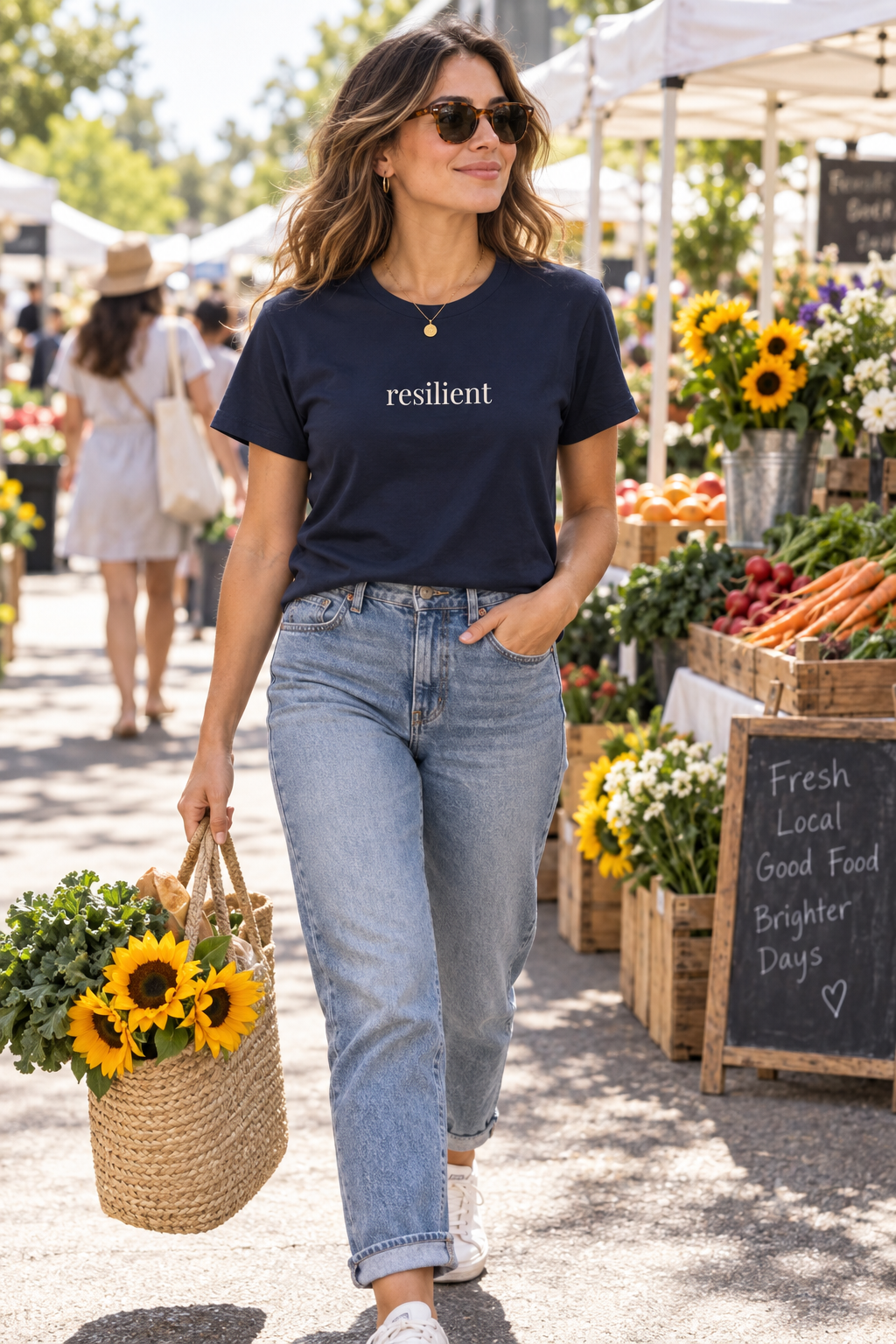 Resilient Shirt | Minimalist Strength Tee, Encouragement Cotton T-Shirt