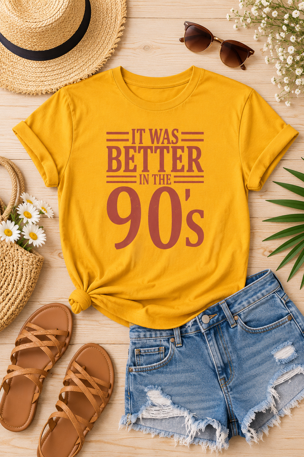 90s Nostalgia T-Shirt: Better in the 90s, 100% Cotton