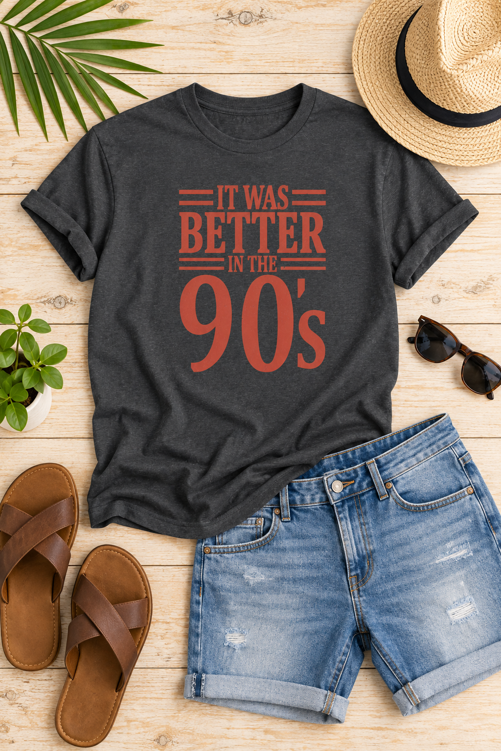 90s Nostalgia T-Shirt: Better in the 90s, 100% Cotton