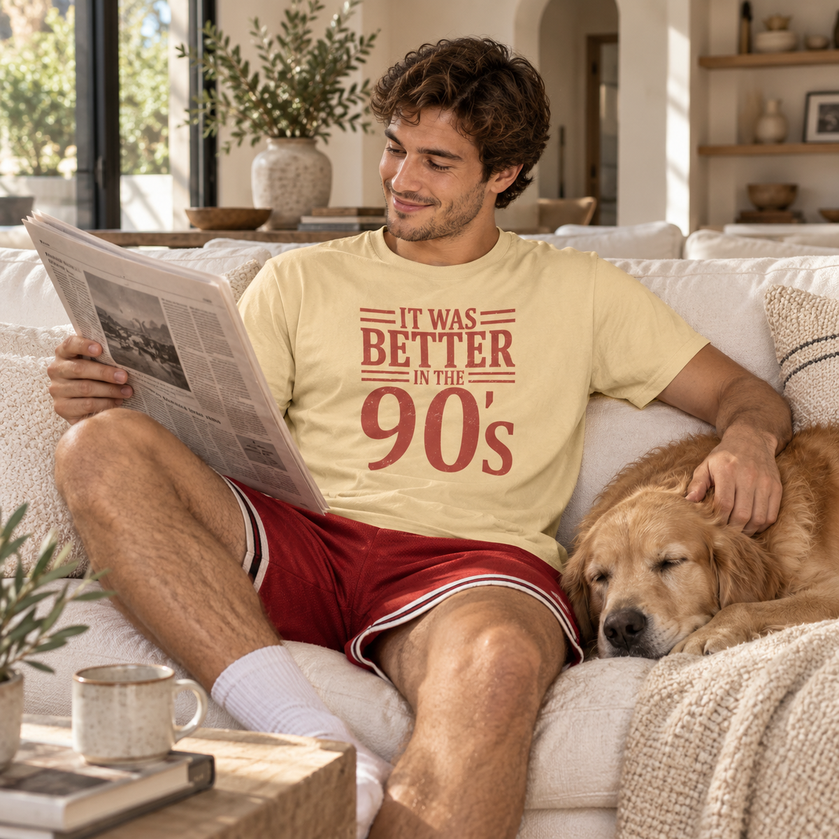90s Nostalgia T-Shirt: Better in the 90s, 100% Cotton