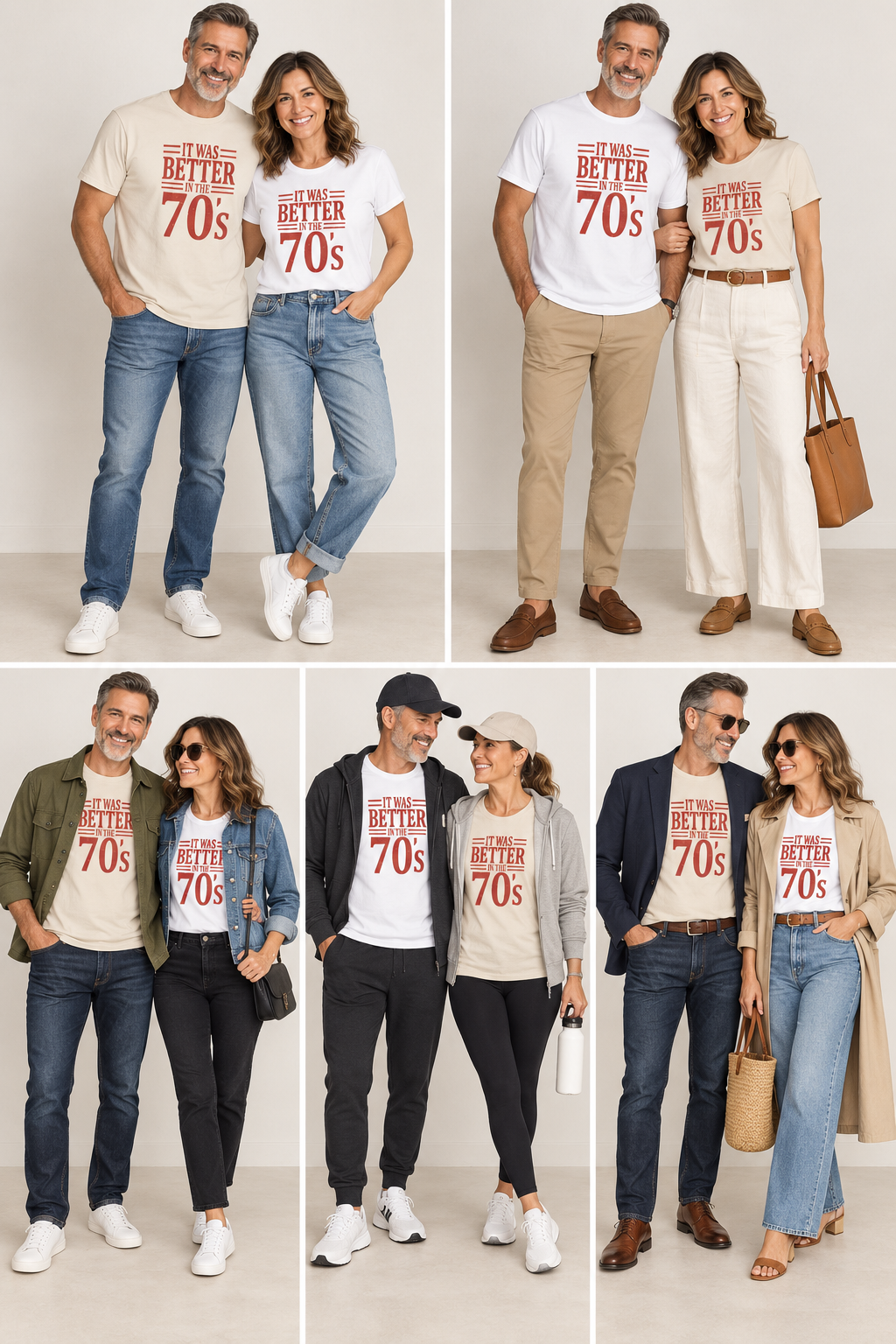 70s Nostalgia T-Shirt: Better in the 70s, 100% Cotton