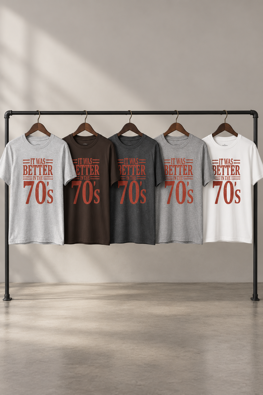 70s Nostalgia T-Shirt: Better in the 70s, 100% Cotton