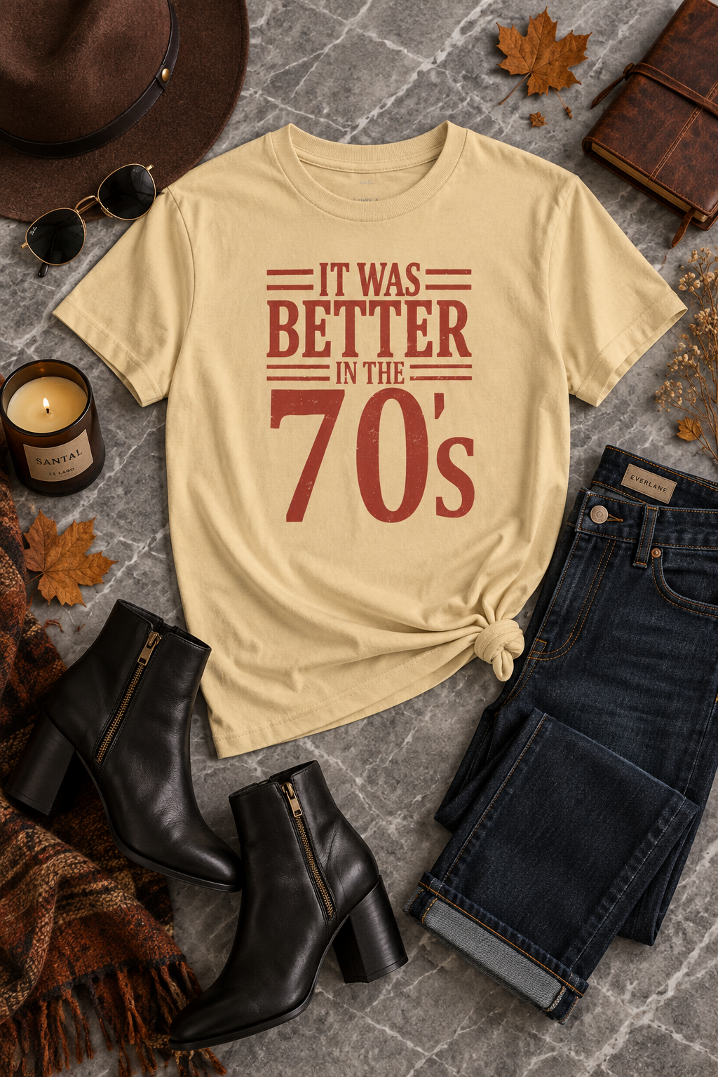 70s Nostalgia T-Shirt: Better in the 70s, 100% Cotton