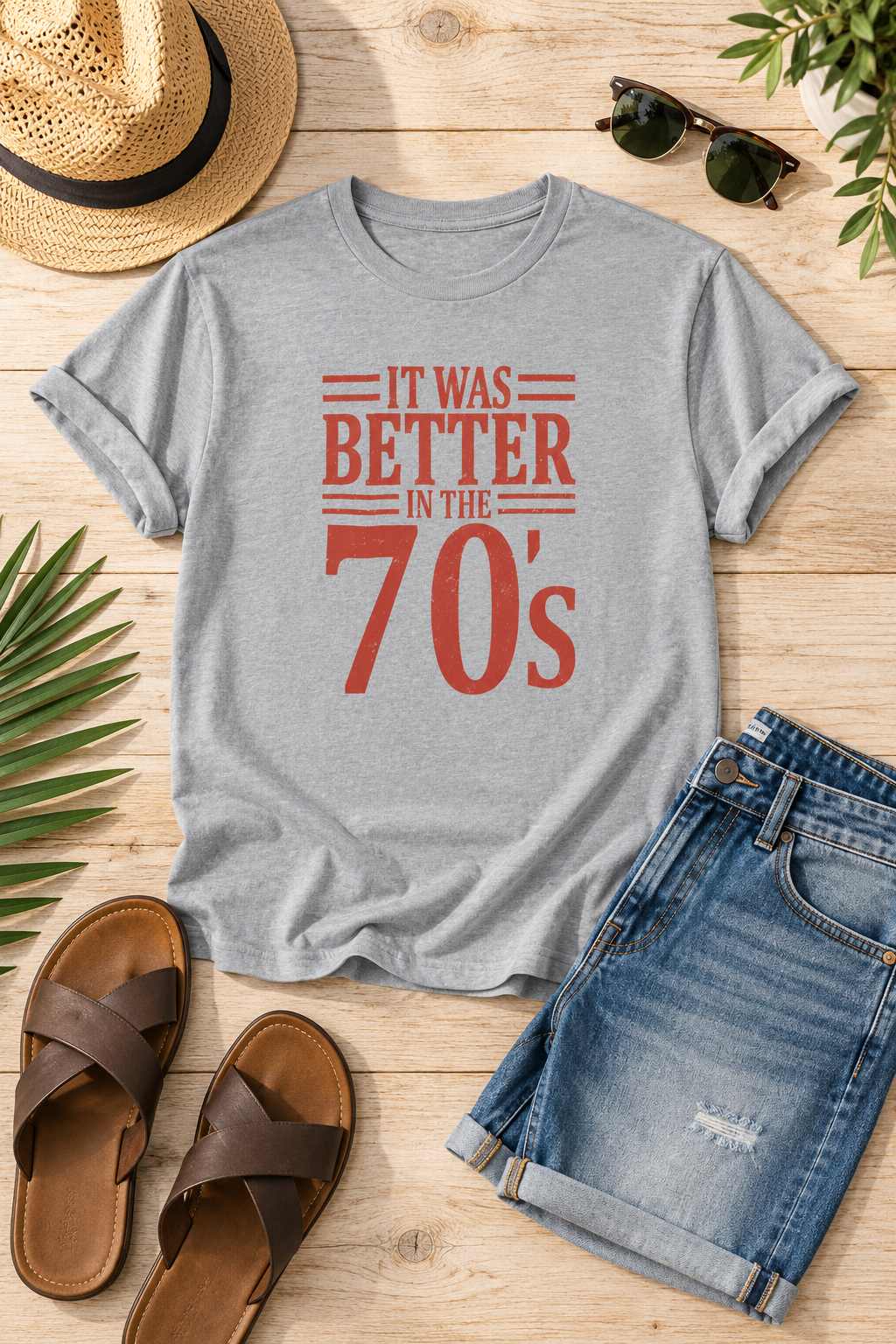 70s Nostalgia T-Shirt: Better in the 70s, 100% Cotton