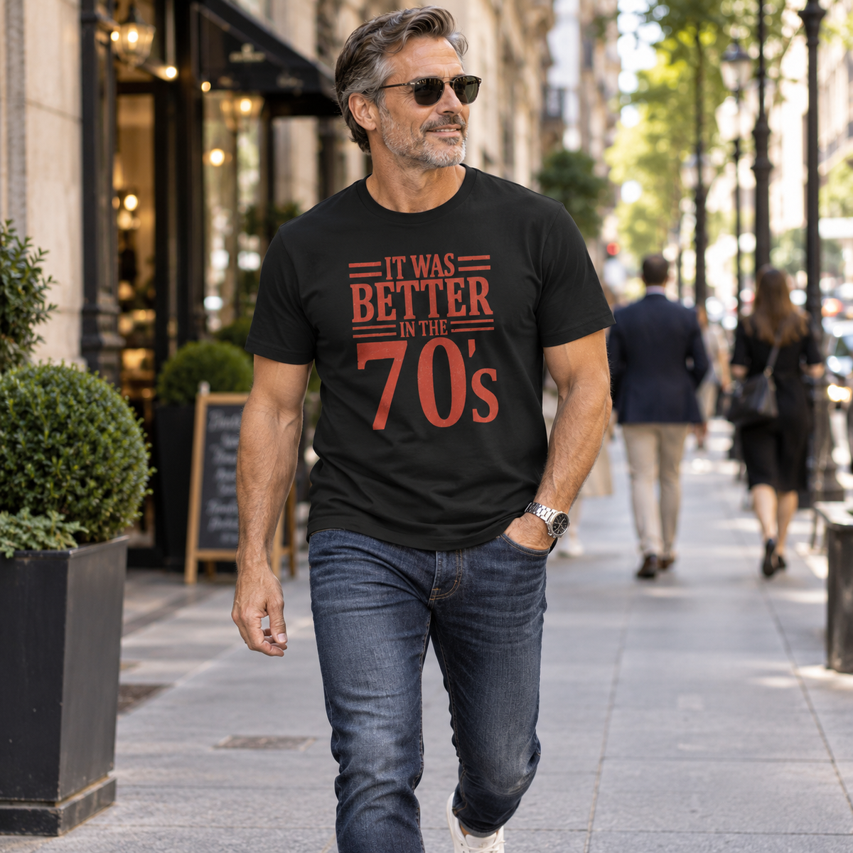 70s Nostalgia T-Shirt: Better in the 70s, 100% Cotton