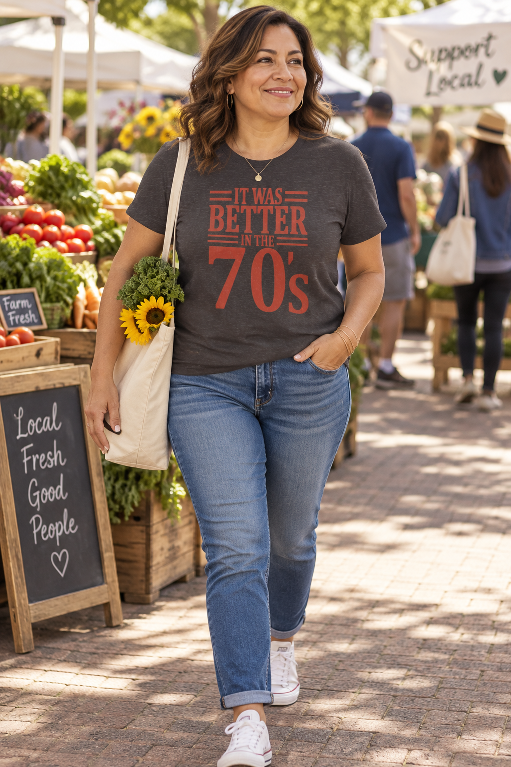 70s Nostalgia T-Shirt: Better in the 70s, 100% Cotton