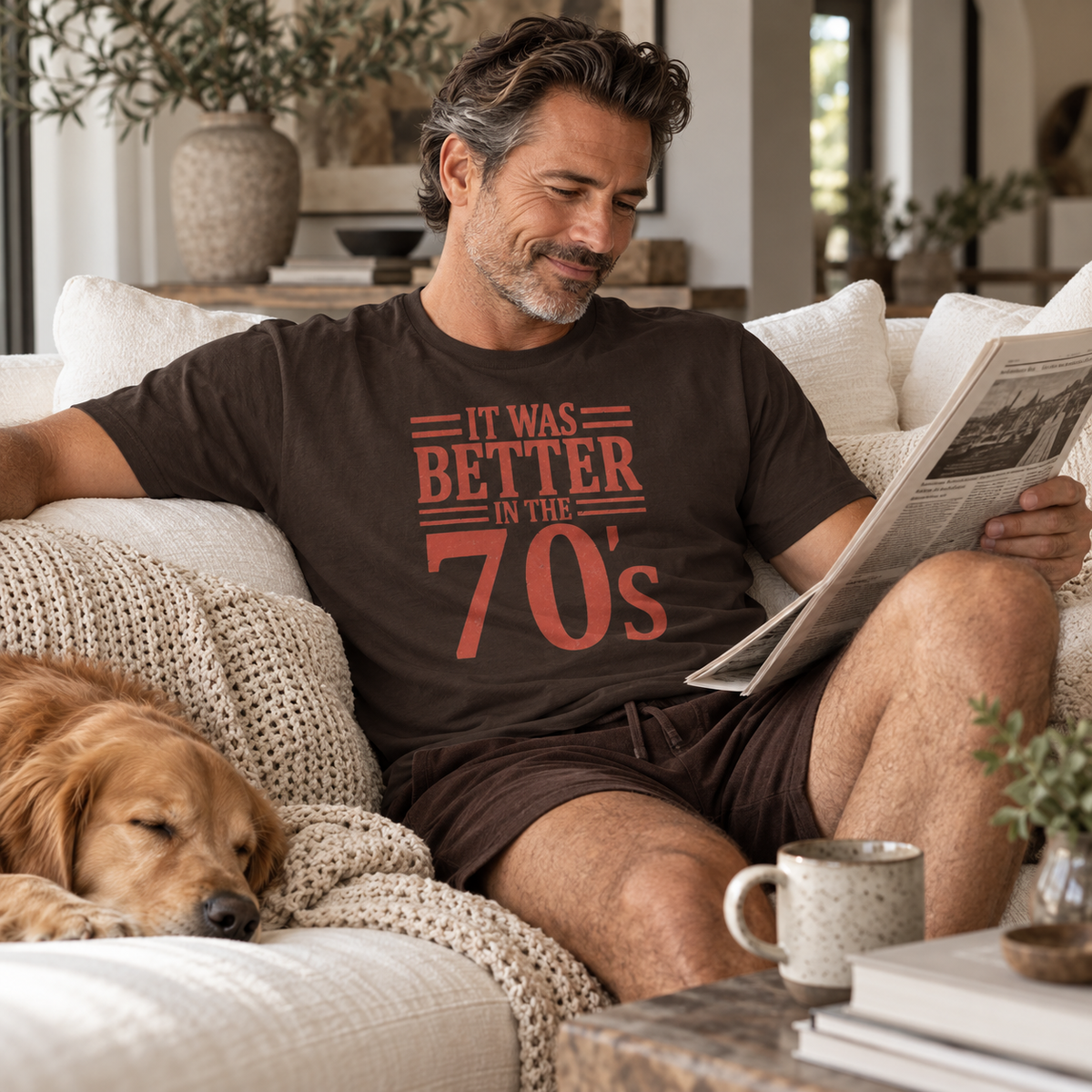 70s Nostalgia T-Shirt: Better in the 70s, 100% Cotton